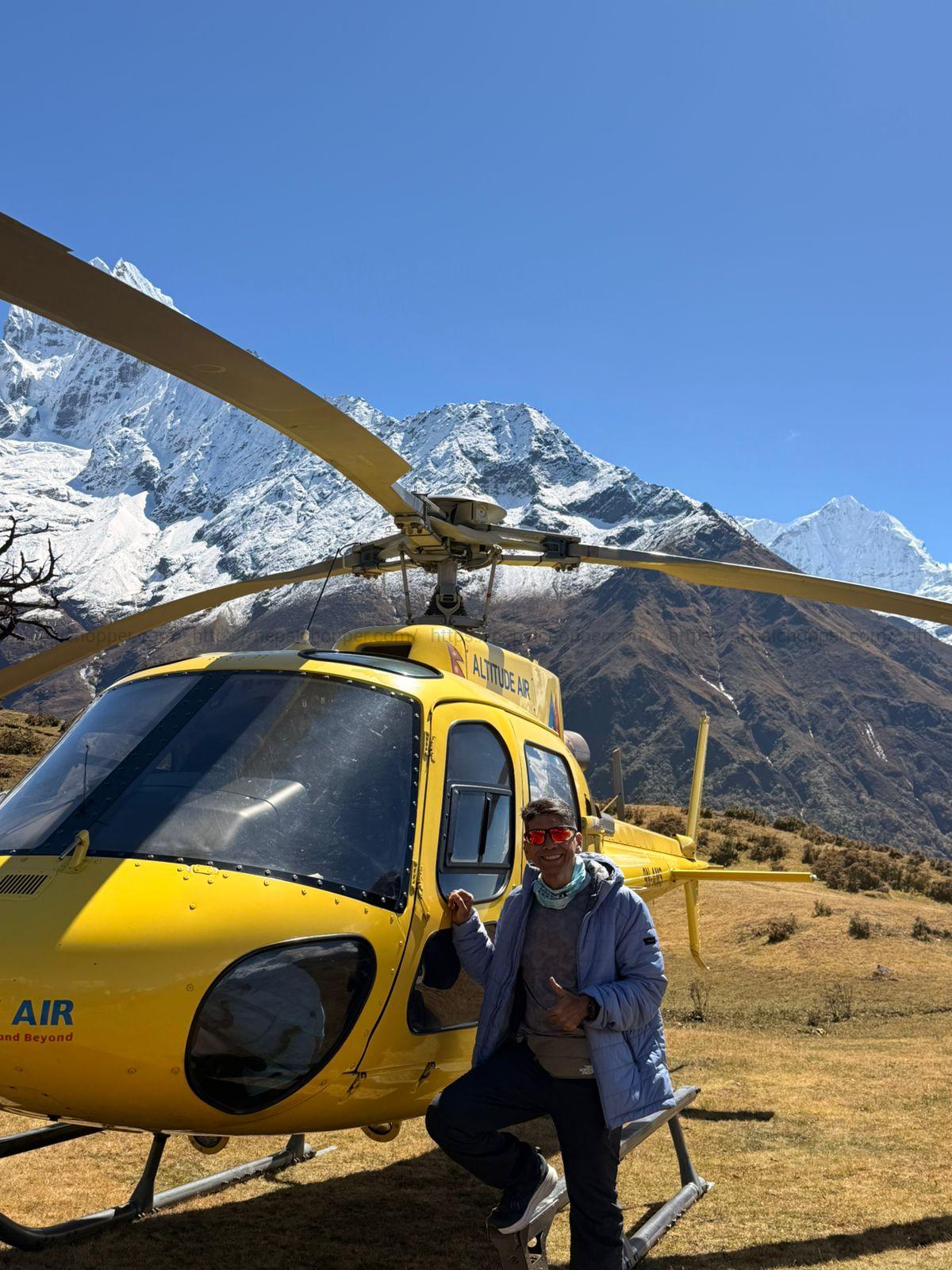 Ama Dablam Base Camp to Lukla Helicopter Flight