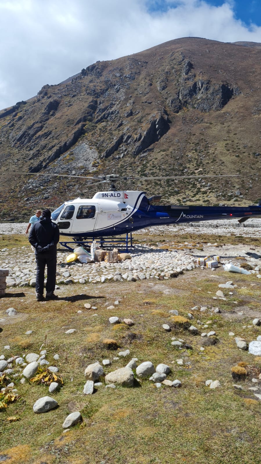 Pheriche to Kathmandu Helicopter flight