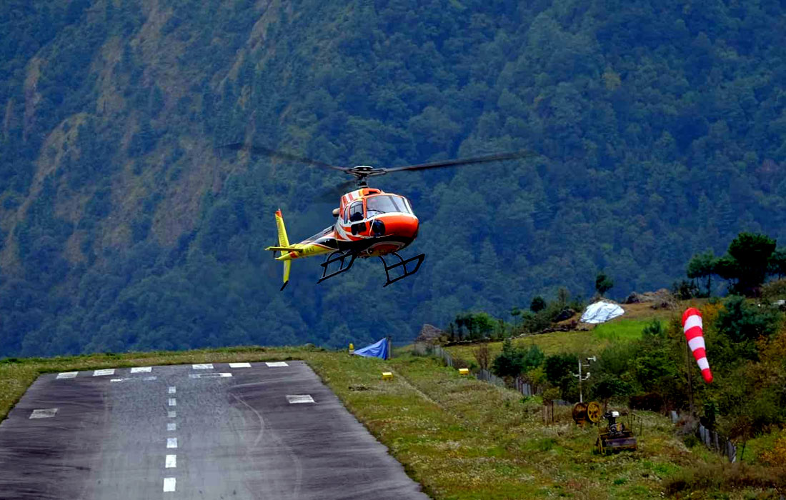 Lukla To Kathmandu By  Helicopter