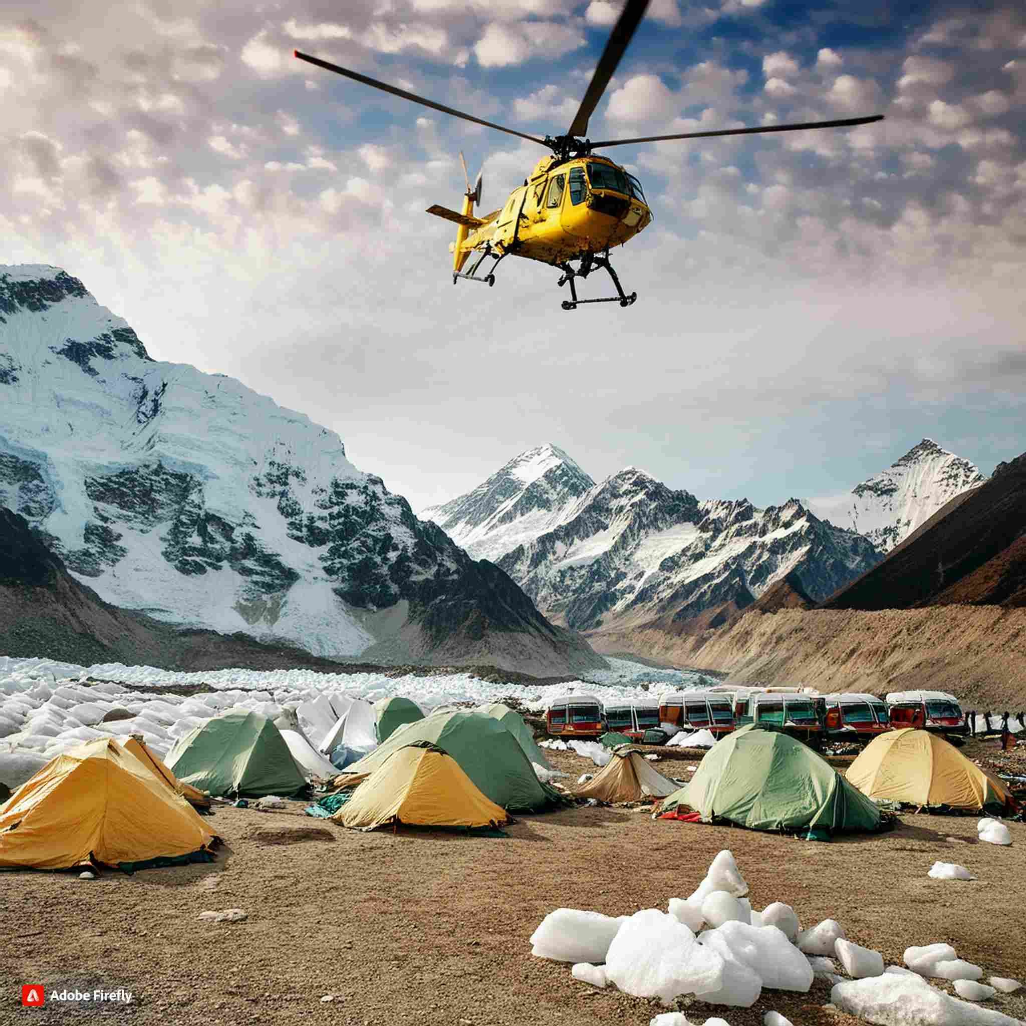 Gorak Shep To Lukla With Helicopter Drop