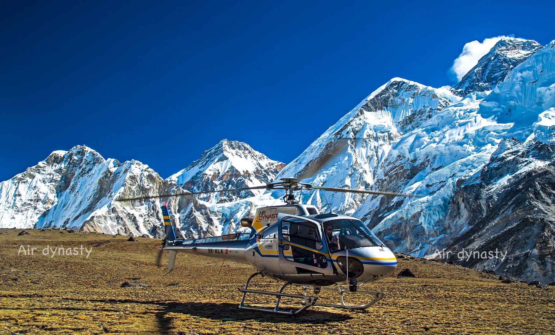 Namche Bazaar to Kathmandu Helicopter Flight 